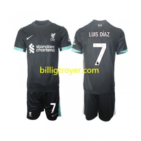 Billige Fotballdrakter Liverpool Luis Diaz 7 Barn Bortedraktsett 2024/25 Kortermet